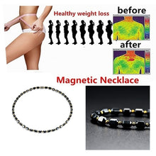 Load image into Gallery viewer, 2020 Men Black Hematite Magnet Gold Necklace
