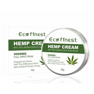 Eco Finest Hemp Cream Anti-Inflammation and Pain Relief Max Strength 5000Mg and Acne Treatment