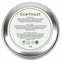 Load image into Gallery viewer, Eco Finest Hemp Cream Anti-Inflammation and Pain Relief Max Strength 5000Mg and Acne Treatment