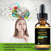 Load image into Gallery viewer, Essential Oils 7000mg Cbd Oil Organic Hemp Seed Extract Hemp Seed Oil Bio-active Drop For Pain Relief Reduce Sleep Anxiety