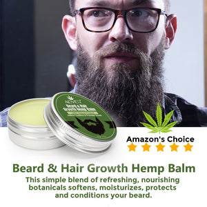 Men Organic Beard Hemp Cbd Oil Balm Moustache Wax Styling Beeswax Moisturizing Smoothing Gentlemen Beard Care Natural Hemp Balm