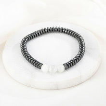 Load image into Gallery viewer, Weight Loss Magnetic Therapy Bracelet For Men Women 8mm Black Hematite Stone Beads Stretch Health Care Bracelet Jewelry Gift