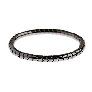 Weight Loss Magnetic Therapy Bracelet For Men Women 8mm Black Hematite Stone Beads Stretch Health Care Bracelet Jewelry Gift