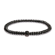 Load image into Gallery viewer, Weight Loss Magnetic Therapy Bracelet For Men Women 8mm Black Hematite Stone Beads Stretch Health Care Bracelet Jewelry Gift