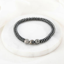 Load image into Gallery viewer, Weight Loss Magnetic Therapy Bracelet For Men Women 8mm Black Hematite Stone Beads Stretch Health Care Bracelet Jewelry Gift