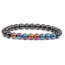 Load image into Gallery viewer, Weight Loss Magnetic Therapy Bracelet For Men Women 8mm Black Hematite Stone Beads Stretch Health Care Bracelet Jewelry Gift