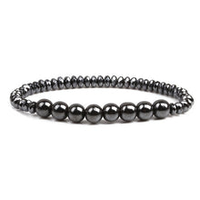 Load image into Gallery viewer, Weight Loss Magnetic Therapy Bracelet For Men Women 8mm Black Hematite Stone Beads Stretch Health Care Bracelet Jewelry Gift